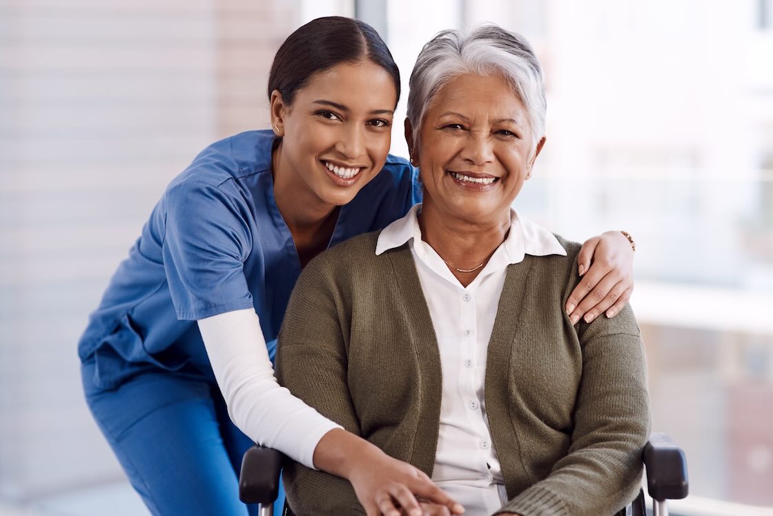 Aged care worker who qualifies for aged care tax deductions with an elderly person